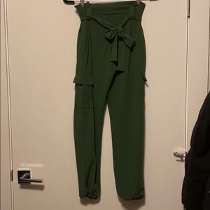Green joggers